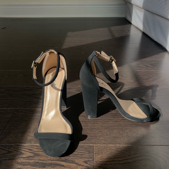 Lulus black block heel strappy sandals - Picture 1 of 2